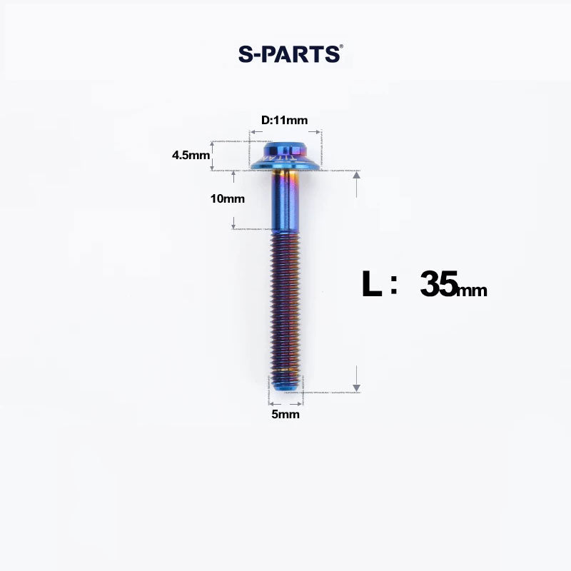M5 Titanium Caliper Bolts for Shimano Flat Mount - R9270 / R8170 / R8070 / R7170