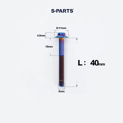 M5 Titanium Caliper Bolts for Shimano Flat Mount - R9270 / R8170 / R8070 / R7170