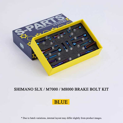Shimano SLX / M7000 / M8000 Titanium Brake Bolt Kit – 20PCS MTB Hydraulic Disc Brake Hardware Set