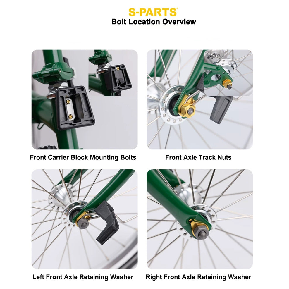 Titanium Bolts & Hardware Upgrade for Brompton C Line, P Line & T Line