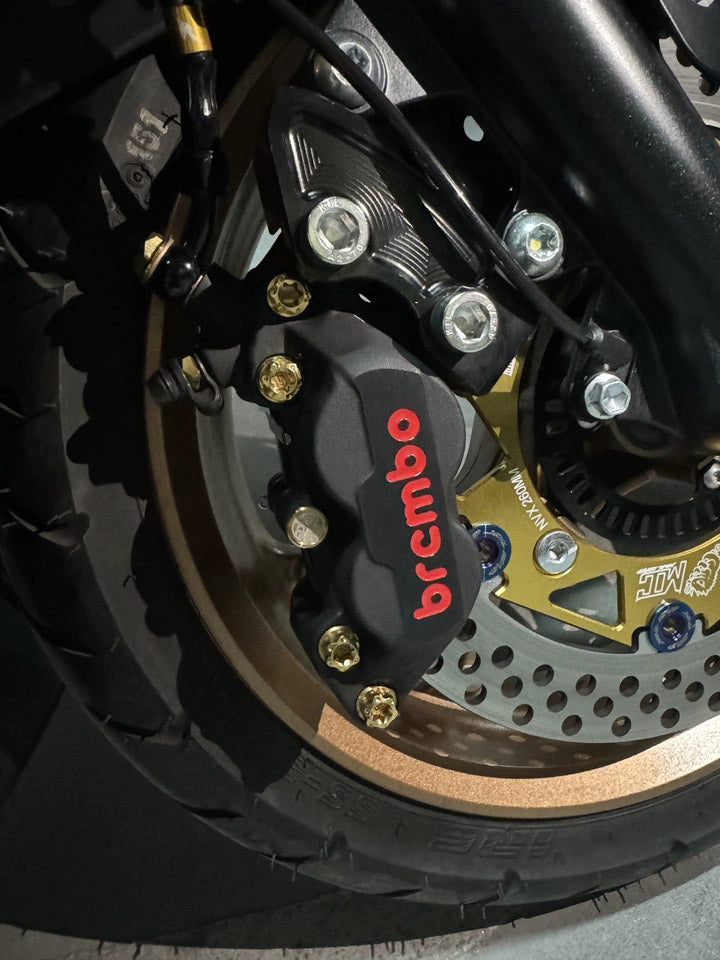 Brembo 2-Piston Caliper Titanium Bolt Kit (Crab Style) — 7-Piece Set