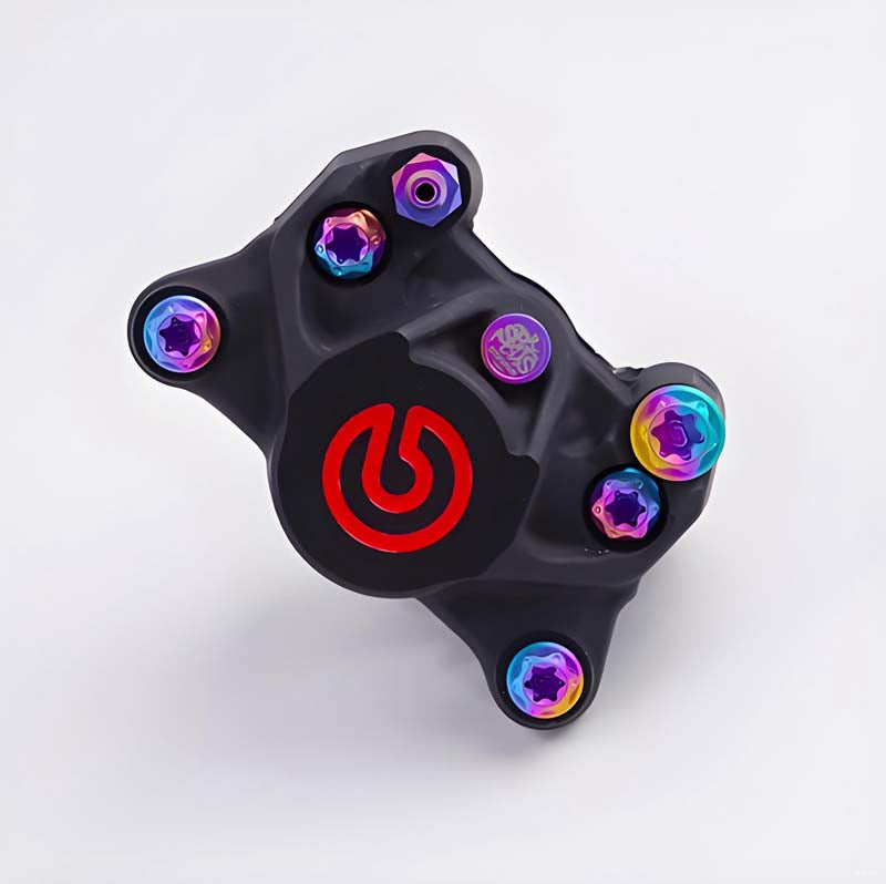 Brembo 2-Piston Caliper Titanium Bolt Kit (Crab Style) — 7-Piece Set