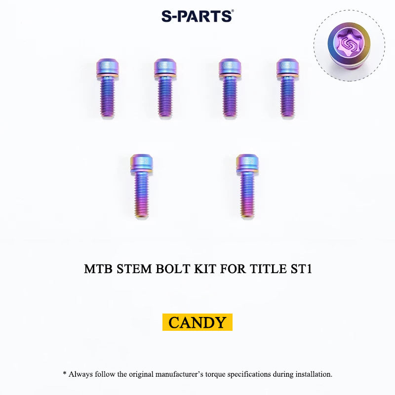 Grade 5 Titanium MTB Stem Bolt Kit for TITLE ST1/ST2/DM1