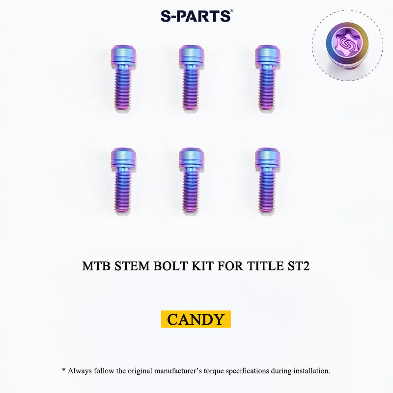 Grade 5 Titanium MTB Stem Bolt Kit for TITLE ST1/ST2/DM1