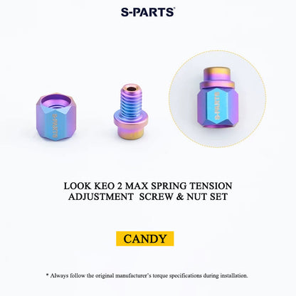 Grade 5 Titanium Pedal Axle & Parts for LOOK KEO 2 MAX