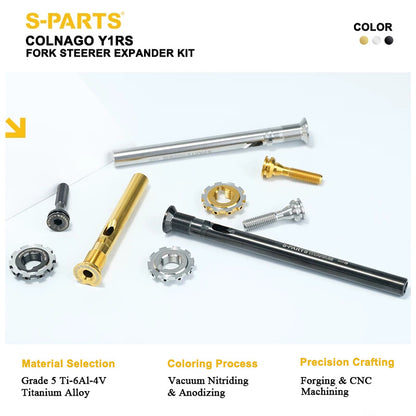 COLNAGO Y1RS Grade 5 Titanium Fork Steerer Expander Kit (XS / S / M / L)