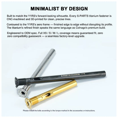 COLNAGO Y1RS Grade 5 Titanium Fork Steerer Expander Kit (XS / S / M / L)