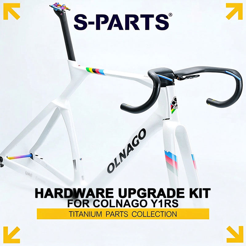 COLNAGO Y1RS Grade 5 Titanium Hardware Kit | Handlebar Bolts, Fork Steerer Expander, Thru Axle & More