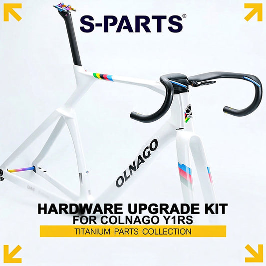 COLNAGO Y1RS Grade 5 Titanium Hardware Kit | Handlebar Bolts, Fork Steerer Expander, Thru Axle & More
