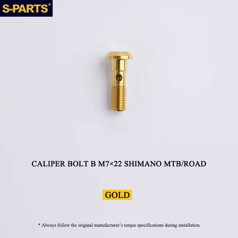 Titanium Caliper Body Bolt B M7 × 22mm for Shimano M9120 / M8120 / M7120 / M820 / M640 R9120