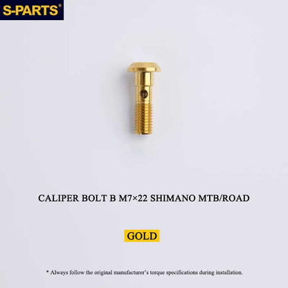 Titanium Caliper Body Bolt B M7 × 22mm for Shimano M9120 / M8120 / M7120 / M820 / M640 R9120