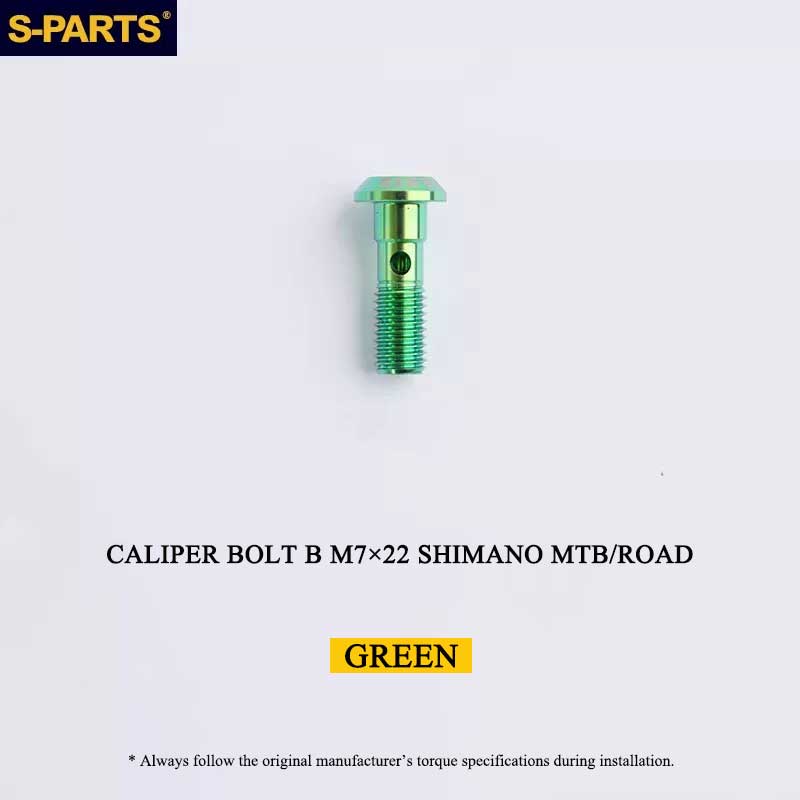 Titanium Caliper Body Bolt B M7 × 22mm for Shimano M9120 / M8120 / M7120 / M820 / M640 R9120