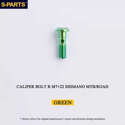 Titanium Caliper Body Bolt B M7 × 22mm for Shimano M9120 / M8120 / M7120 / M820 / M640 R9120