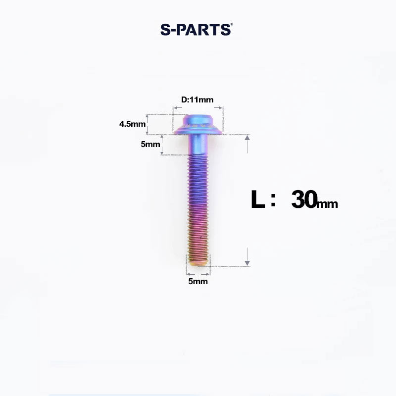 M5 Titanium Caliper Bolts for Shimano Flat Mount - R9270 / R8170 / R8070 / R7170