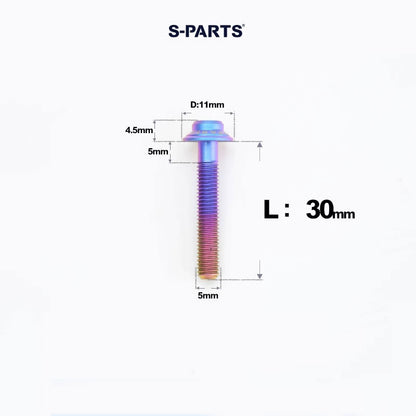 M5 Titanium Caliper Bolts for Shimano Flat Mount - R9270 / R8170 / R8070 / R7170