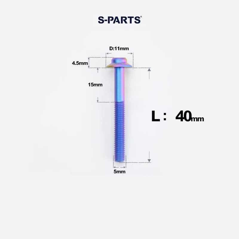 M5 Titanium Caliper Bolts for Shimano Flat Mount - R9270 / R8170 / R8070 / R7170
