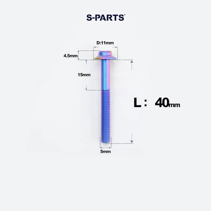 M5 Titanium Caliper Bolts for Shimano Flat Mount - R9270 / R8170 / R8070 / R7170