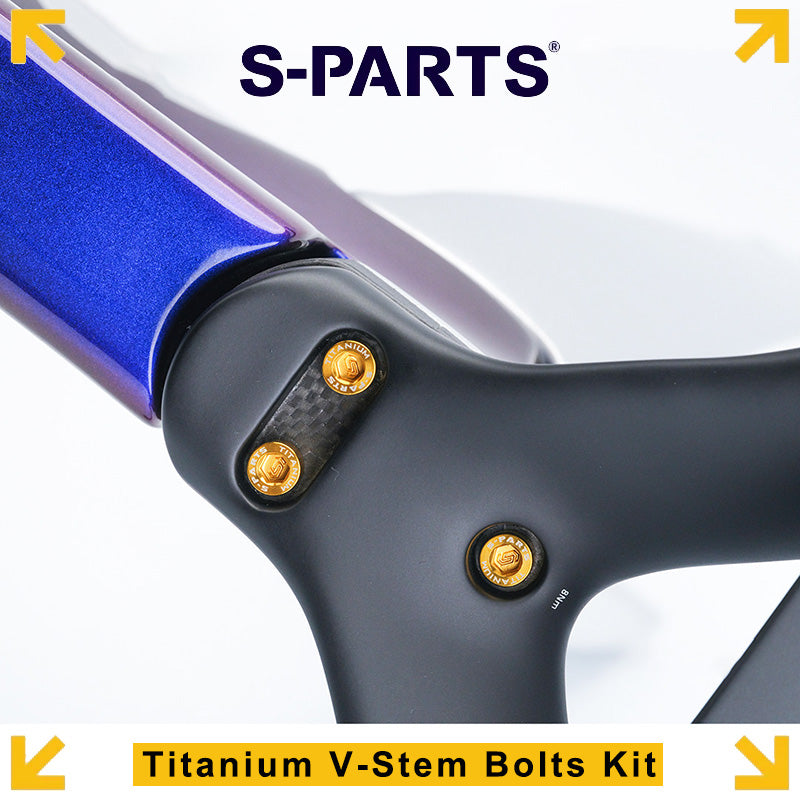 Cervélo S5 2025 Titanium V-Stem Bolts Kit – Grade 5 Ti-6Al-4V Head Tube Attachment Hardware (3PCS)