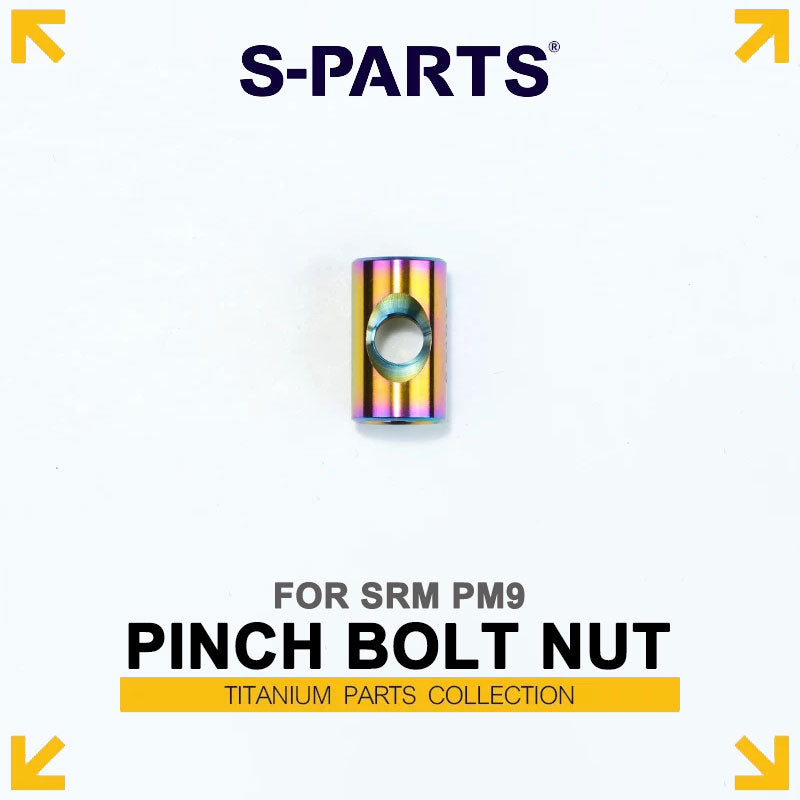 Grade 5 Titanium Crank Arm Pinch Bolt Nut for SRM PM9 Power Meter Cranks