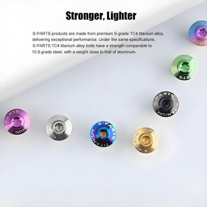 DUCATI M6 Titanium Key Switch Cap Nuts for Ignition Lock Fixing
