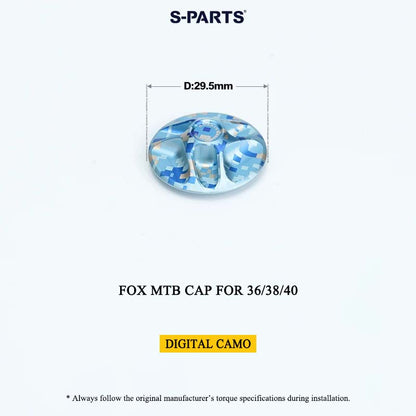 FOX MTB Titanium Air Cap for 32/34/36/38/40 & Thru Axle for 36/38 | Grade 5 Ti-6Al-4V