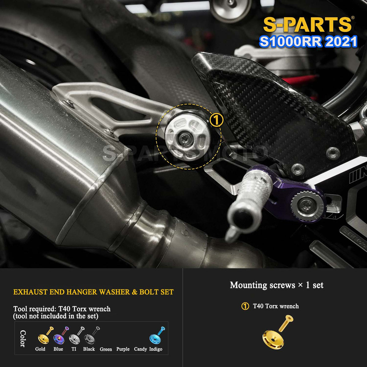 Grade 5 Titanium Bolts & Fasteners for 2021 BMW S1000RR