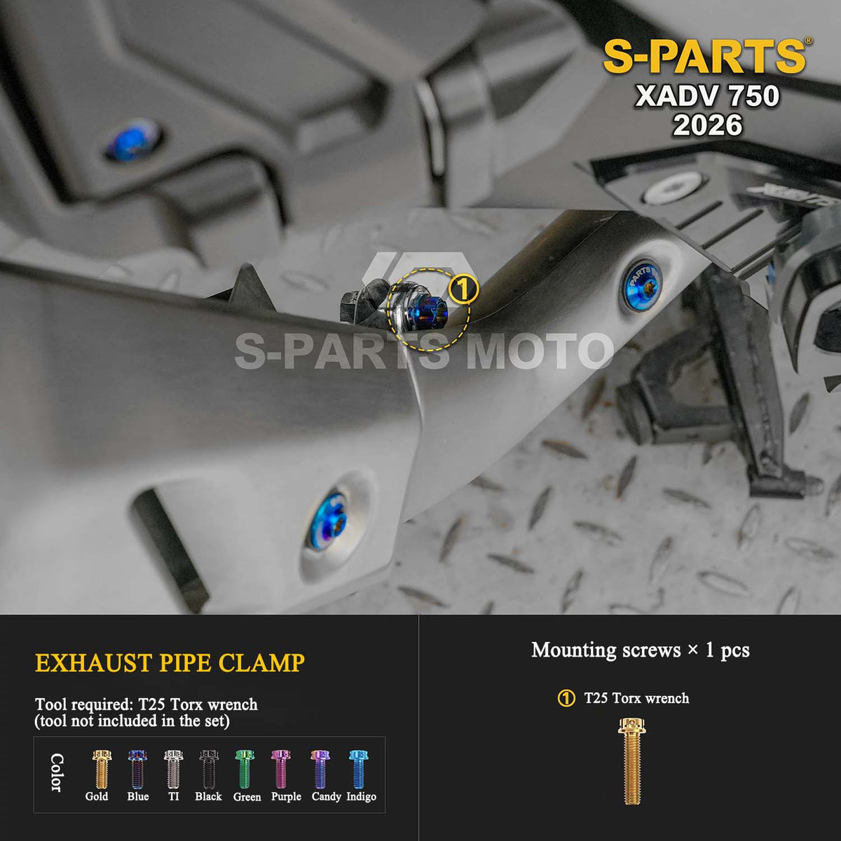 Grade 5 Titanium Torx Bolts & Screws for Honda XADV 750 (2026)