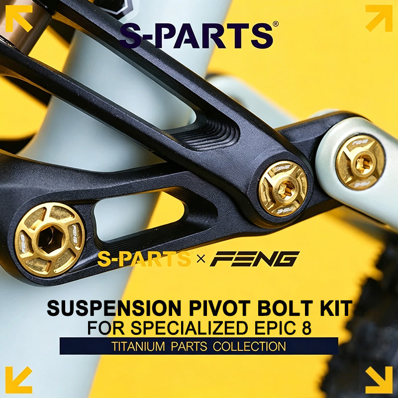 FENG Series Grade 5 Titanium Suspension Pivot Bolt Kit for Specialized Epic 8