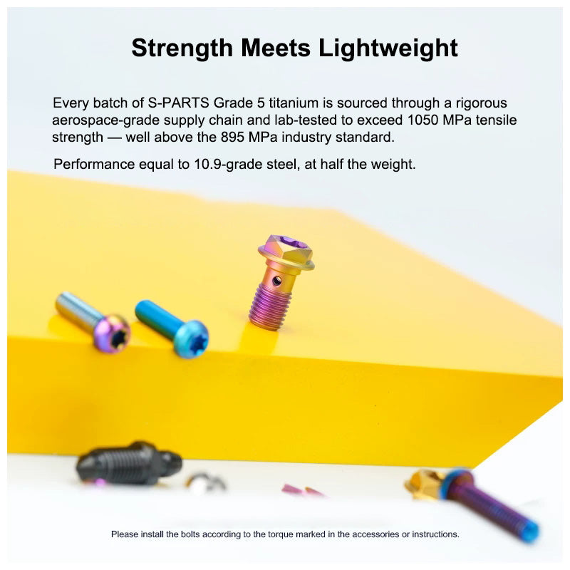 FRANDO 130S Grade 5 Titanium Master Cylinder Bolts & Accessories