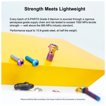 FRANDO 130S Grade 5 Titanium Master Cylinder Bolts & Accessories