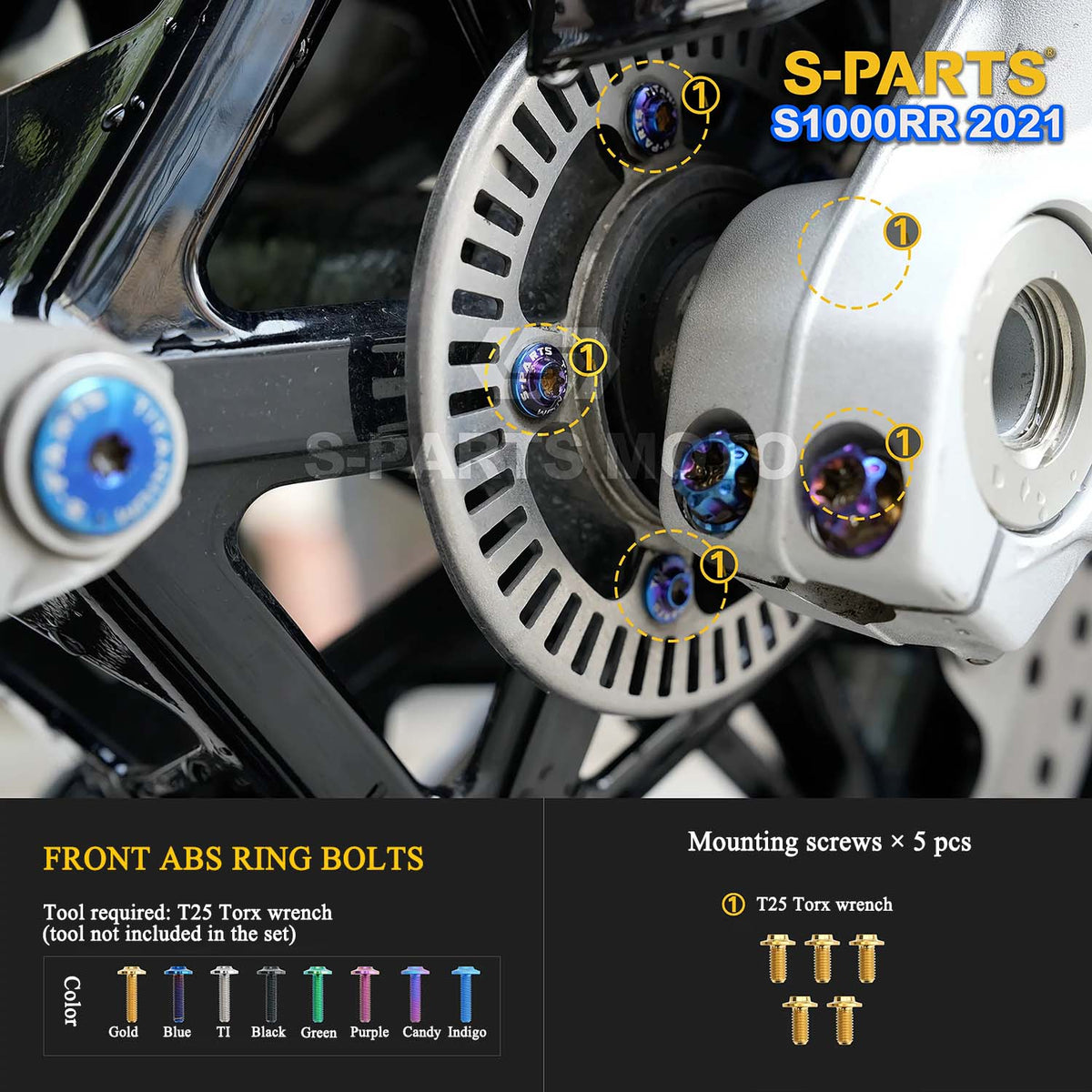 Grade 5 Titanium Bolts & Fasteners for 2021 BMW S1000RR