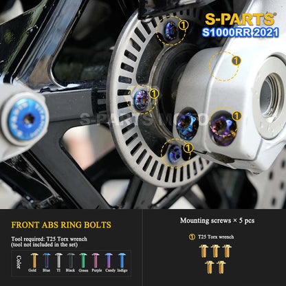 Grade 5 Titanium Bolts & Fasteners for 2021 BMW S1000RR