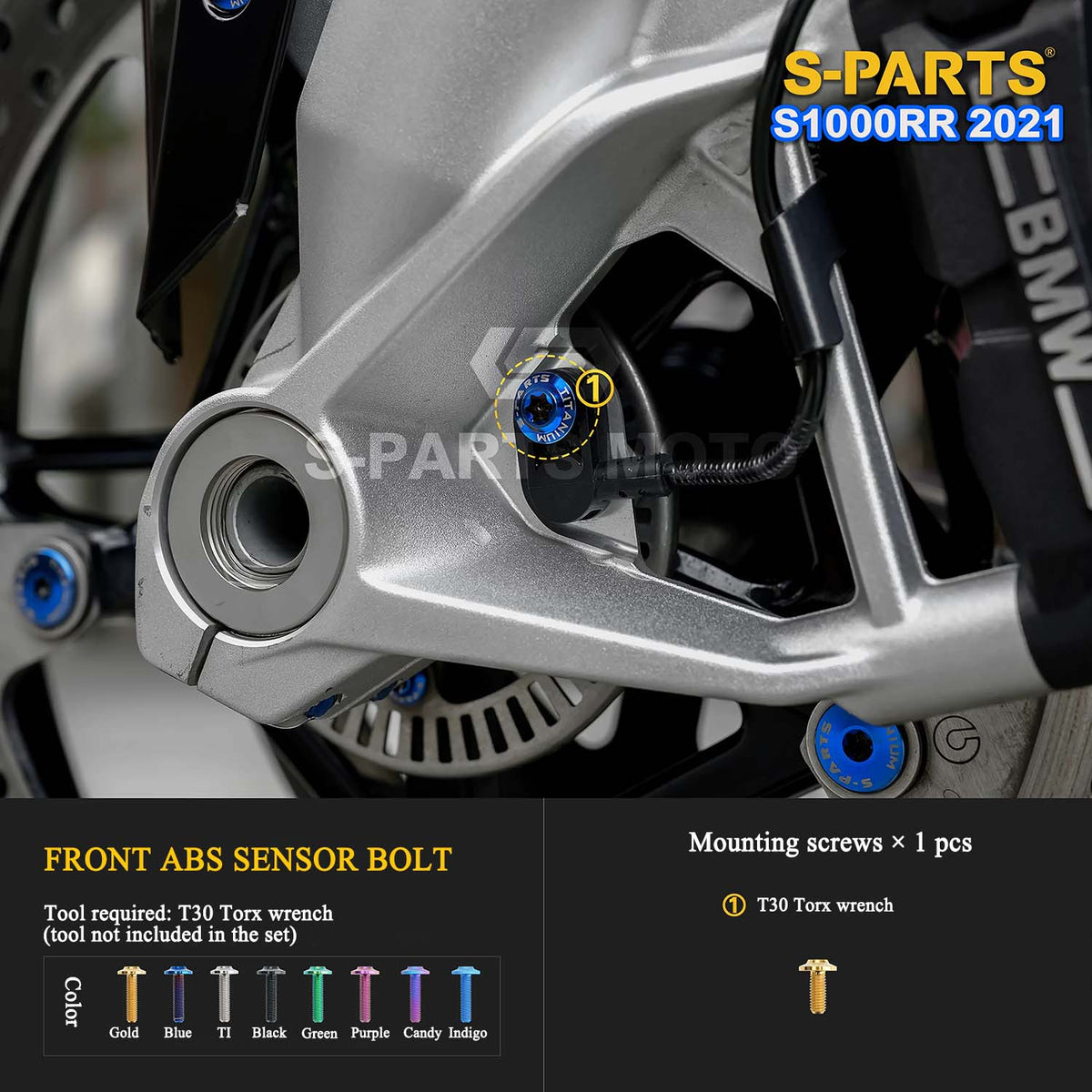 Grade 5 Titanium Bolts & Fasteners for 2021 BMW S1000RR