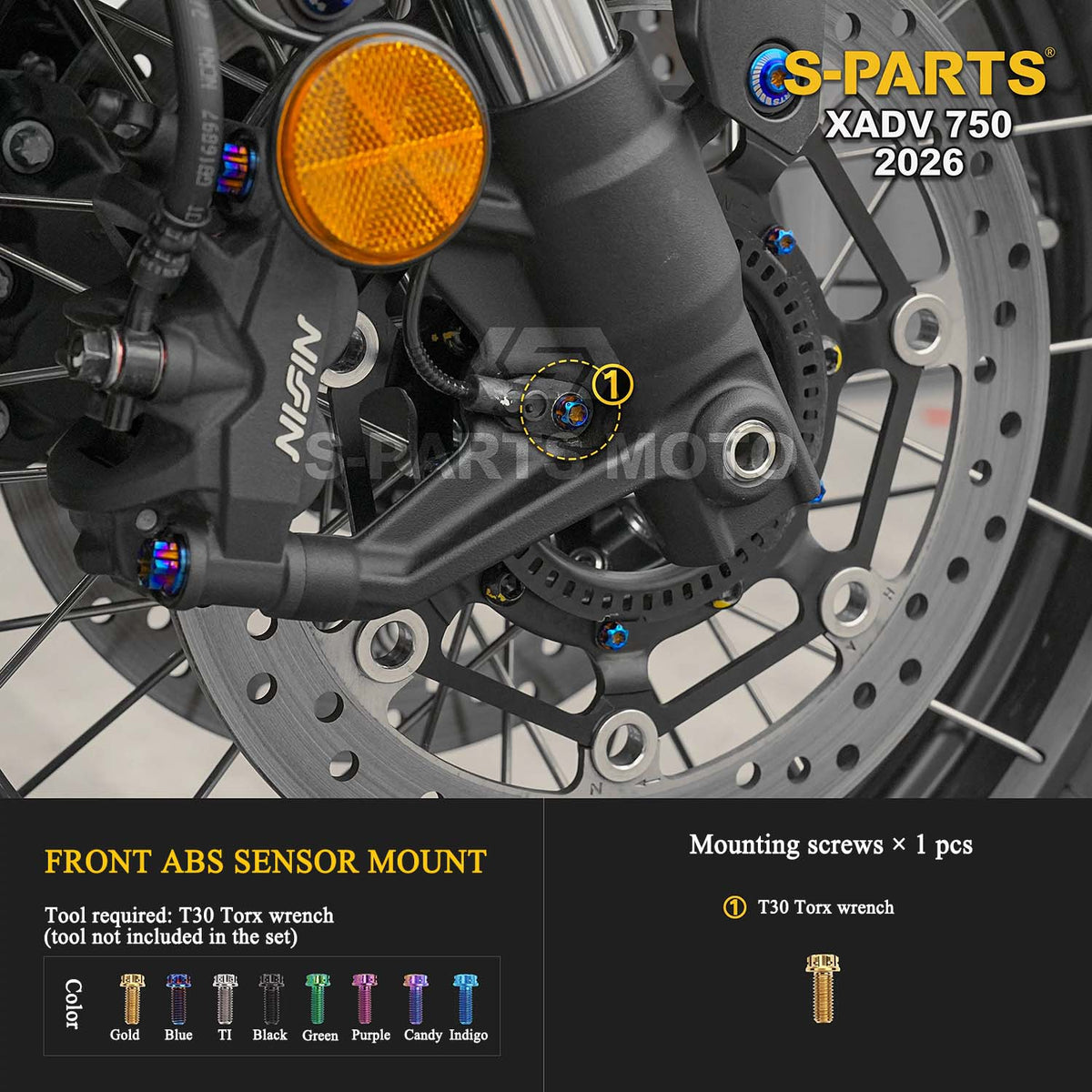 Grade 5 Titanium Torx Bolts & Screws for Honda XADV 750 (2026)