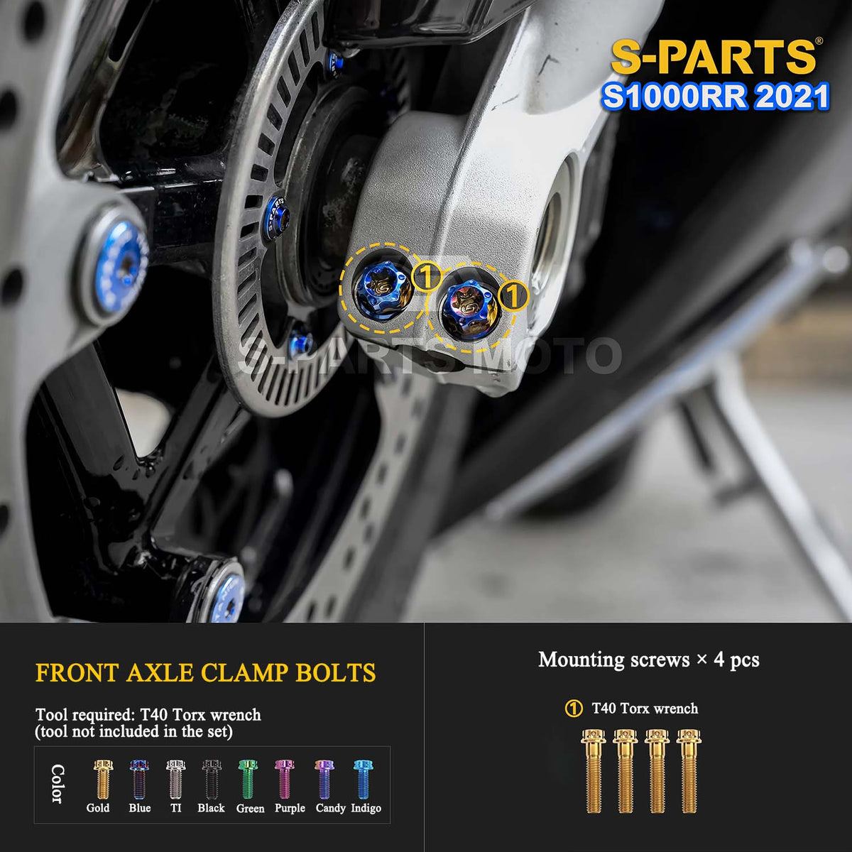 Grade 5 Titanium Bolts & Fasteners for 2021 BMW S1000RR