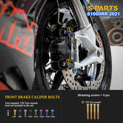 Grade 5 Titanium Bolts & Fasteners for 2021 BMW S1000RR