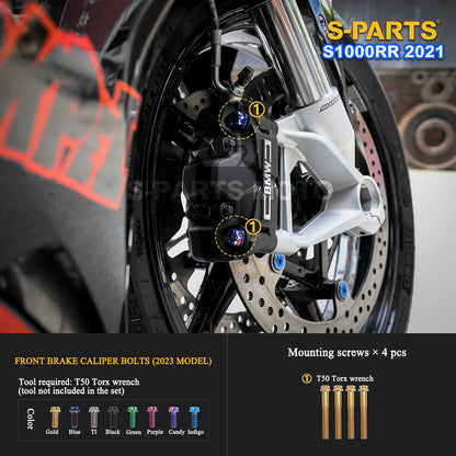 Grade 5 Titanium Bolts & Fasteners for 2021 BMW S1000RR