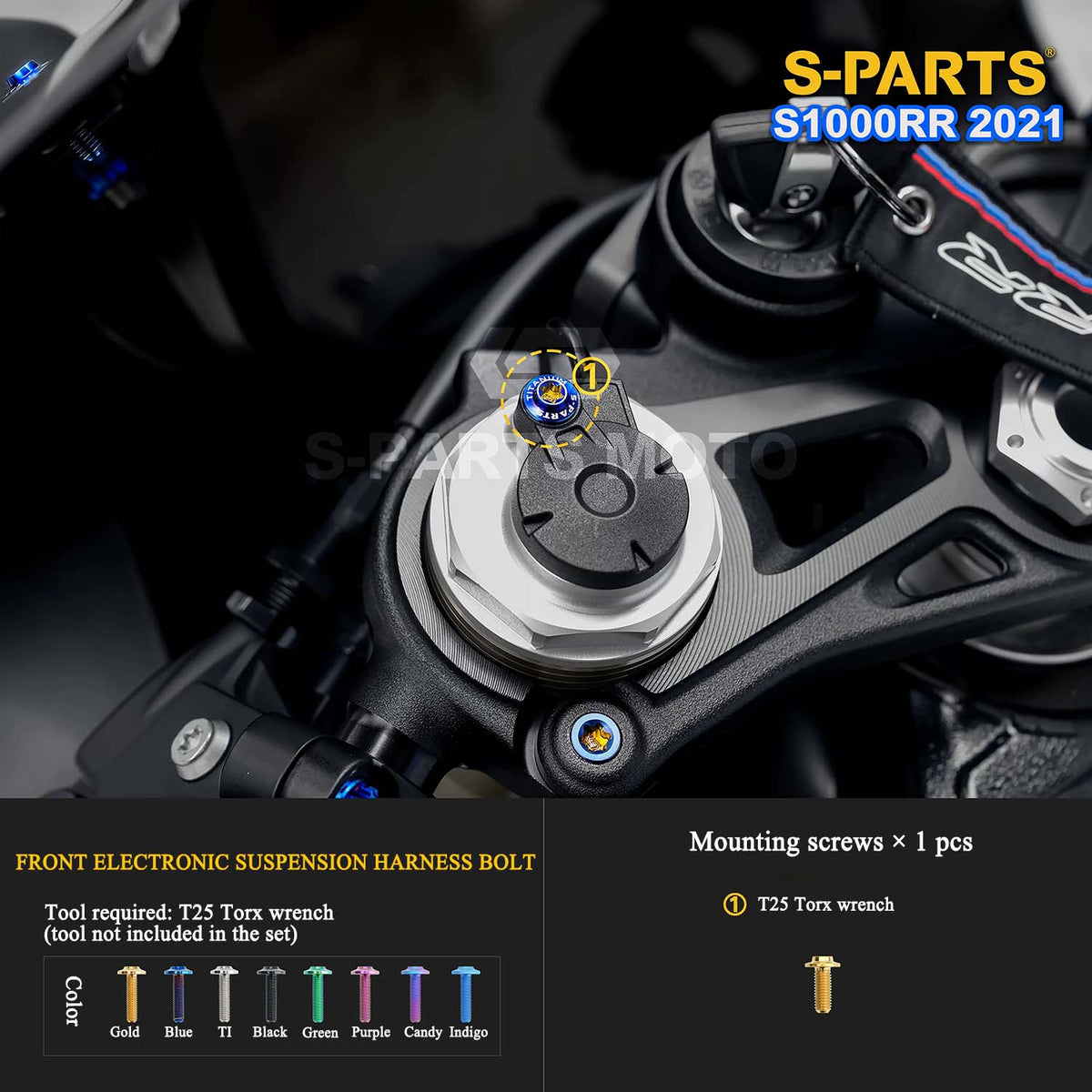 Grade 5 Titanium Bolts & Fasteners for 2021 BMW S1000RR