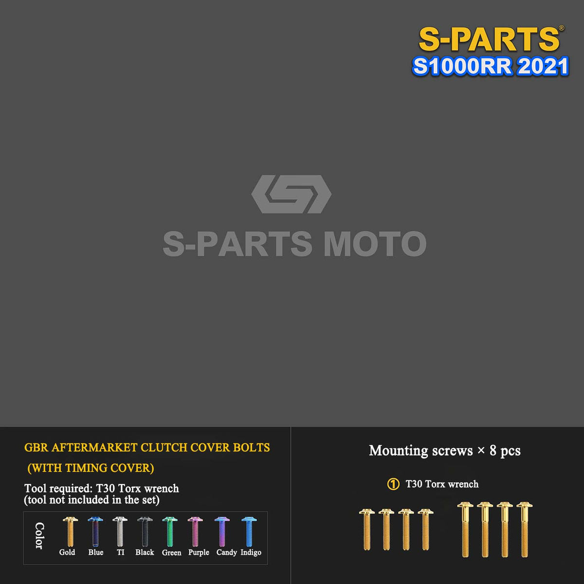 Grade 5 Titanium Bolts & Fasteners for 2021 BMW S1000RR