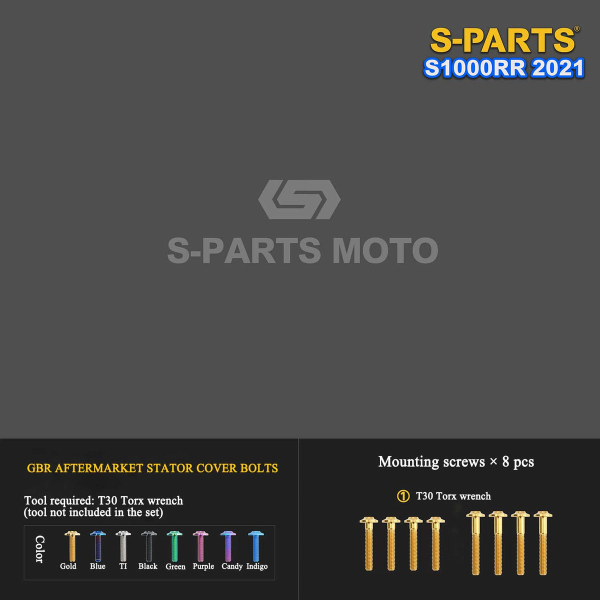 Grade 5 Titanium Bolts & Fasteners for 2021 BMW S1000RR