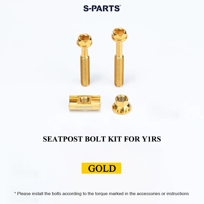 Grade 5 Titanium Seatpost Bolt Kit for COLNAGO Y1RS / V5RS – Saddle Clamp Hardware
