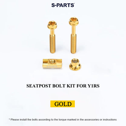Grade 5 Titanium Seatpost Bolt Kit for COLNAGO Y1RS / V5RS – Saddle Clamp Hardware