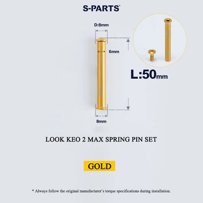 Grade 5 Titanium Pedal Axle & Parts for LOOK KEO 2 MAX