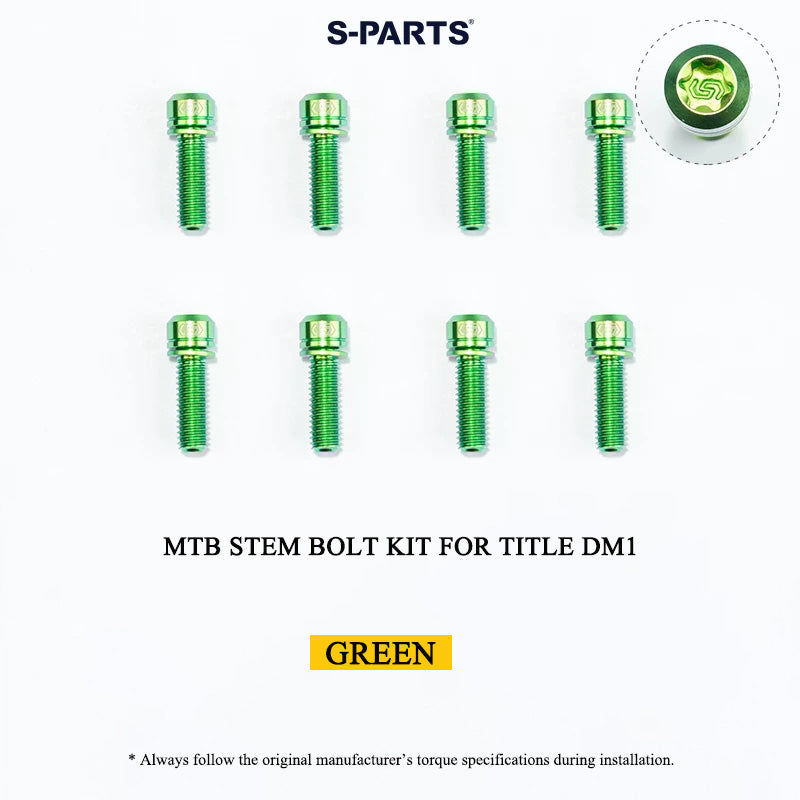 Grade 5 Titanium MTB Stem Bolt Kit for TITLE ST1/ST2/DM1