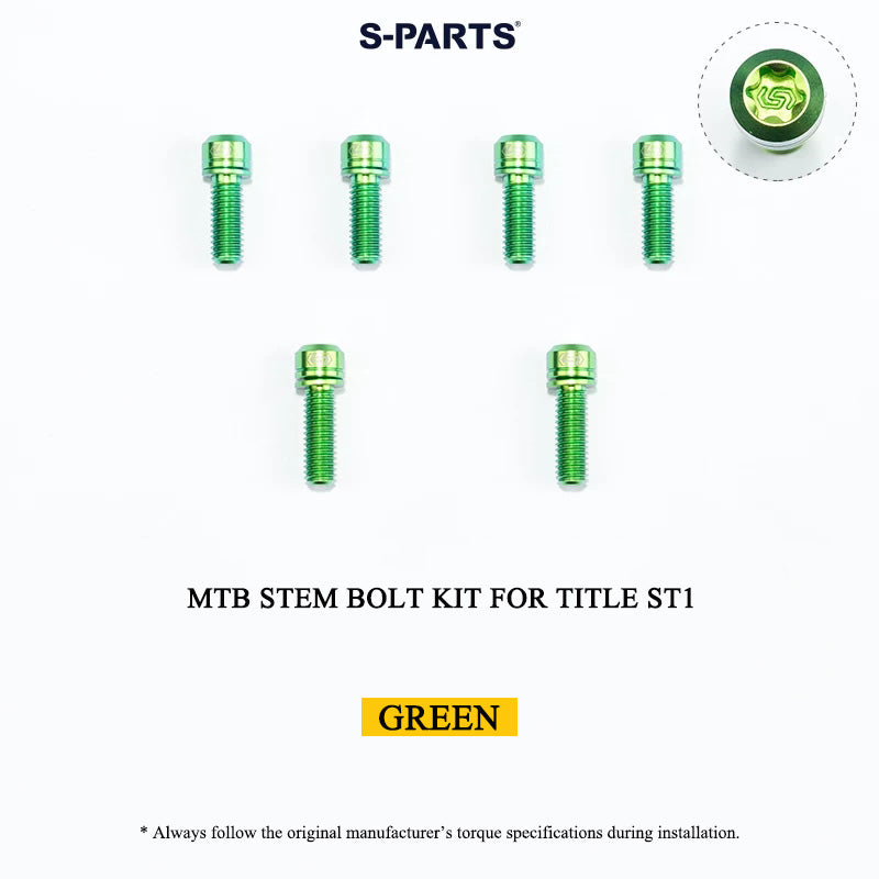 Grade 5 Titanium MTB Stem Bolt Kit for TITLE ST1/ST2/DM1