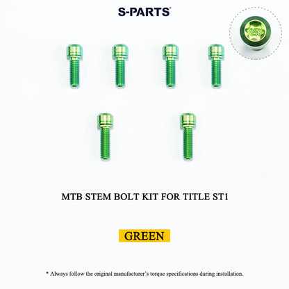 Grade 5 Titanium MTB Stem Bolt Kit for TITLE ST1/ST2/DM1