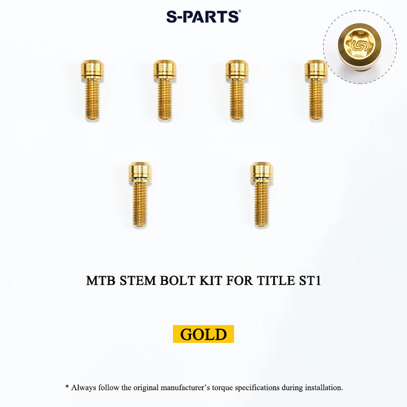 Grade 5 Titanium MTB Stem Bolt Kit for TITLE ST1/ST2/DM1