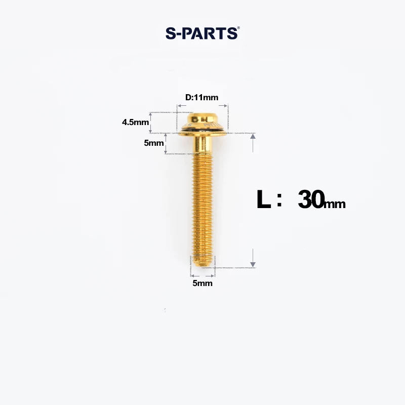 M5 Titanium Caliper Bolts for Shimano Flat Mount - R9270 / R8170 / R8070 / R7170