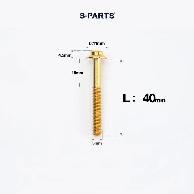 M5 Titanium Caliper Bolts for Shimano Flat Mount - R9270 / R8170 / R8070 / R7170