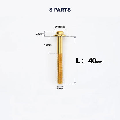M5 Titanium Caliper Bolts for Shimano Flat Mount - R9270 / R8170 / R8070 / R7170